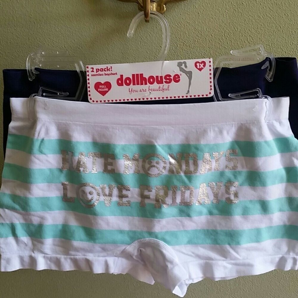 I HATE MONDAYS LUV FRIDAYS! PLUS SIZE BOY PANTIES